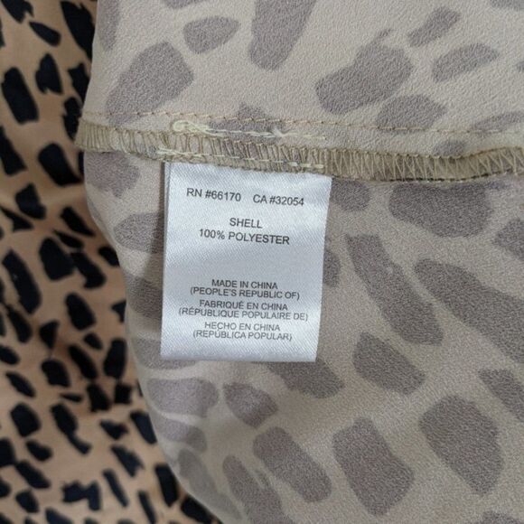 Anthropologie Hutch Animal Print Sleeveless Blouse XS - Picture 7 of 8